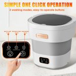 Portable Washing Machine,Mini Washer 16L Upgraded With Spin Basket 3 Modes Deep Cleaning for Underwear,Baby Clothes,Shirt,Small Delicates - Image 5