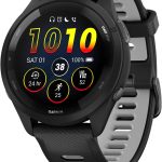 Garmin Forerunner 265 Running Smartwatch, Colorful AMOLED Display, Training Metrics and Recovery Insights, Black and Powder Gray