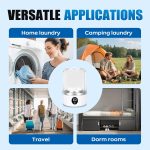 Underwear Washer, Mini Portable Washing Machine for Travel, Dorm & Camping - USB Rechargeable Gentle Wash for Bras, Socks, Baby Clothes - Compact for Apartments & RV - Image 4