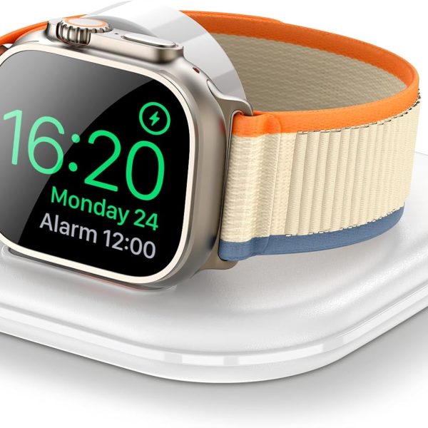 for Apple Watch Magnetic Charging Dock - Fast Magnetic Charger Stand, Compatible with Apple Watch Series 2/3/4/5/6/7/8/9/10/Ultra 1 2, Supports Nightstand Mode, Portable Design for Travel