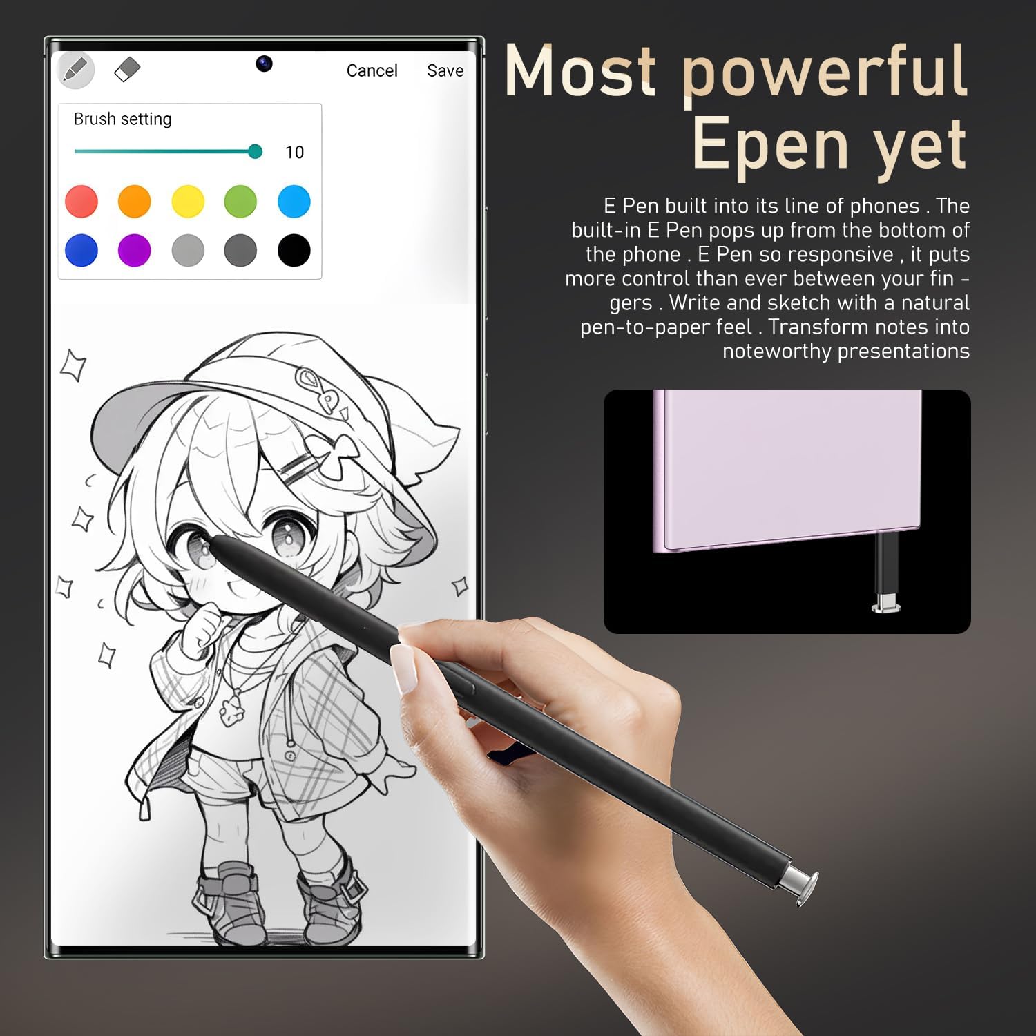 I24 Ultra Unlocked Phone,Built in Pen The Phone,Smartphone Battery 6800mAh 6.8" HD Screen,Android 14 16+512GB with 128GB Memory Card Cell Phone,5G/Face ID/Fingerprint Lock/GPS (Purple, 16+512GB) 5 I24 Ultra Unlocked Phone,Built in Pen The Phone,Smartphone Battery 6800mAh 6.8" HD Screen,Android 14 16+512GB with 128GB Memory Card Cell Phone,5G/Face ID/Fingerprint Lock/GPS (Purple, 16+512GB) - Image 5