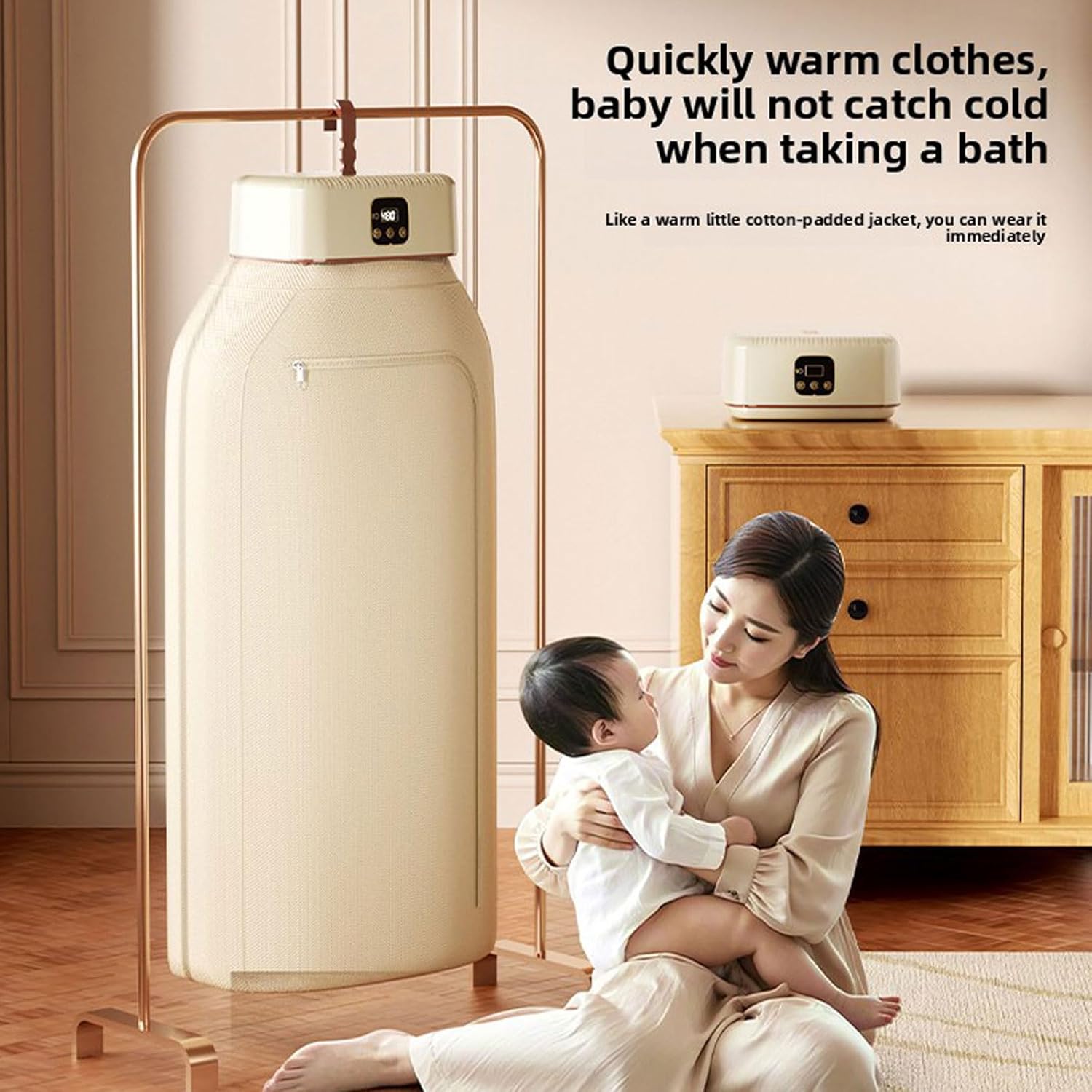 Portable Mini Clothes Dryer - Compact Quiet Fast-Drying for Apartment/RV/Travel, Adjustable Timer, Wrinkle-Reducing Heat 8 Portable Mini Clothes Dryer - Compact Quiet Fast-Drying for Apartment/RV/Travel, Adjustable Timer, Wrinkle-Reducing Heat - Image 8