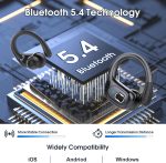 Wireless Earbuds 75hrs Bluetooth 5.4 Headphone Sport, 2025 Bluetooth Earbuds Stereo Deep Bass Over Ear Bud with Earhooks, ENC Noise Cancelling Mic, IPX7 Waterproof Earphone for Workout/Running - Image 5
