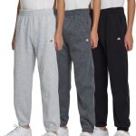 AEROPOSTALE Boys Fleece Joggers 3 Pack – Soft Comfy Athletic Fit Youth Sweatpants, Lounge Pants, Sizes 4-16