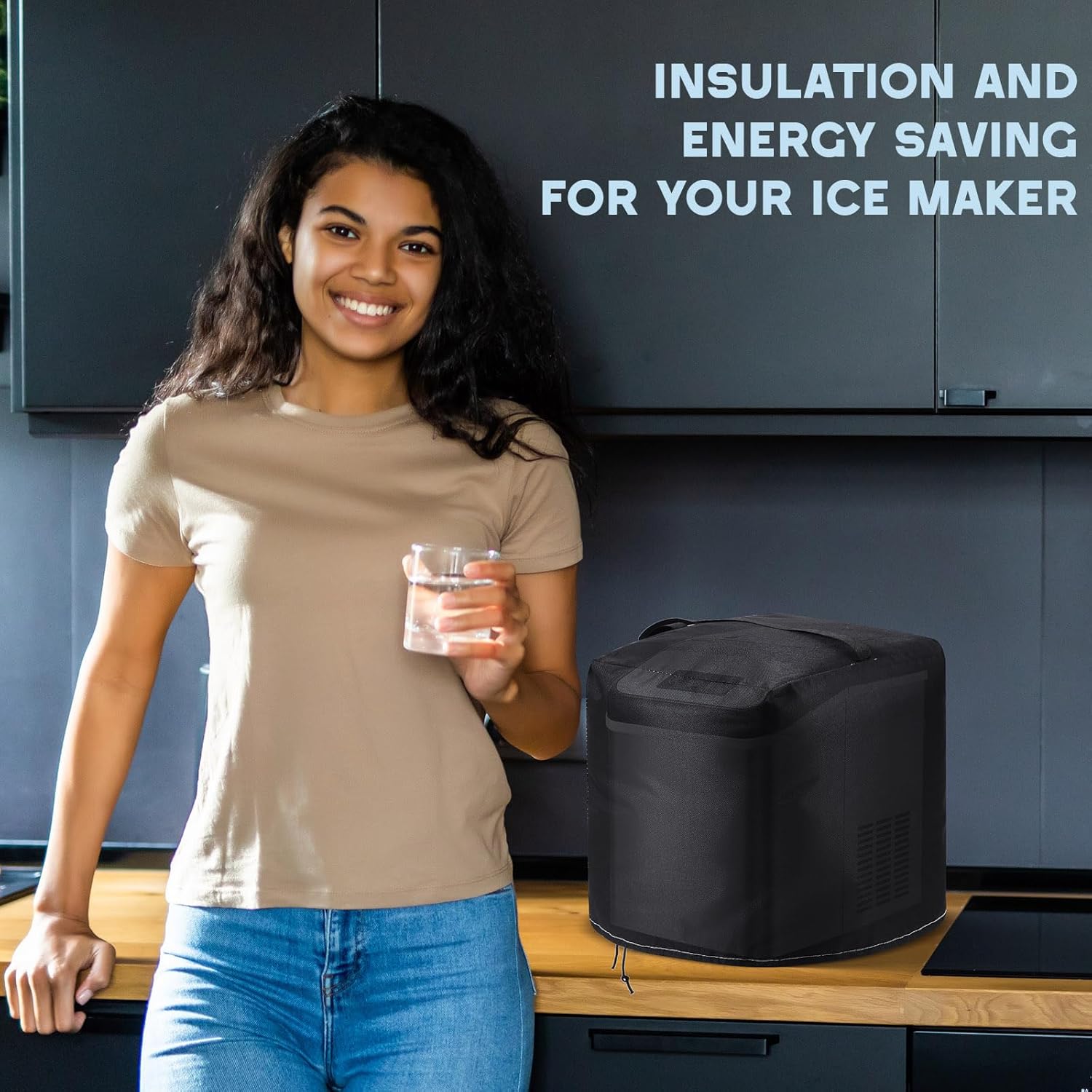 Breling Ice Maker Cover Bag 13"x 9"×13" 600d Oxford Fabric Heavy Duty Heat Resistant Waterproof Dustproof Dust Proof Protector Cover for Portable Countertop Ice Maker Machine 7 Breling Ice Maker Cover Bag 13"x 9"×13" 600d Oxford Fabric Heavy Duty Heat Resistant Waterproof Dustproof Dust Proof Protector Cover for Portable Countertop Ice Maker Machine - Image 7