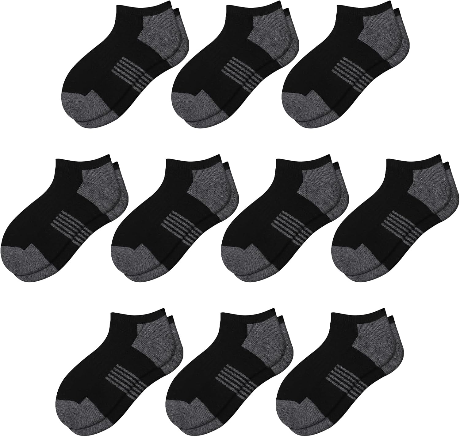Comfoex 10 Pairs Boys Socks Low Cut Ankle Socks For Comfoex 10 Pairs Boys Socks Low Cut Ankle Socks For Kids 8-10 4-6 6-8 Years Old Short Athletic Socks With Cushioned Sole