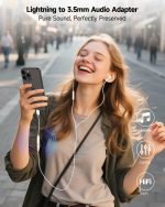 [Apple MFi Certified] 2 Pack Lightning to 3.5 mm Headphone Jack Adapter, iPhone Aux Adapter Converter Dongle Audio Cable Compatible with iPhone 14 13 12 11 X XS 8 7 - Image 7