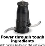 Hamilton Beach Electric Vegetable Chopper & Mini Food Processor, 3-Cup, 350 Watts, for Dicing, Mincing, and Puree, Black (72850) - Image 6
