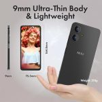 NUU N10 Basic Cell Phone for T-Mobile, Mint, Metro, Qlink, Tello and More 4GB/128GB, Perfect for Teenagers, Dual SIM 4G, Octa-Core 6.6" 90Hz HD+, Unlocked Phones Android Phone 14, US Warranty (Black) - Image 4