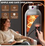 Portable Clothes Dryer, Clothes Dryer hold 9-12 Items, With Time Setting、Remote Control, Portable Dryers For Laundry, Apartments, RV, Travel, Low noise、Energy Saving、 Wrinkle Resistant - Image 6