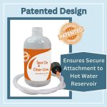 Clear Line - Frozen Refrigerator Water Line Tool - Patented Innovative New System - Large Hot Water Reservoir - 36 inch Firm Flex Tube - Made in The USA - Image 3