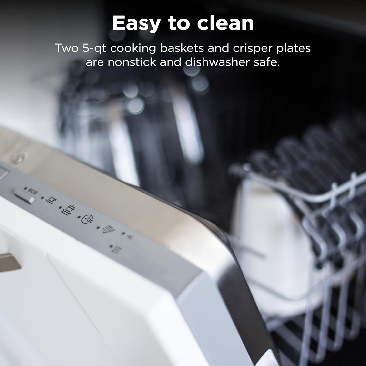 Ninja DZ550 Foodi 10 Quart 6-in-1 DualZone Smart XL Air Fryer with 2 Independent Baskets, Smart Cook Thermometer for Perfect Doneness, Match Cook & Smart Finish to Roast, Dehydrate & More, Grey 6 Ninja DZ550 Foodi 10 Quart 6-in-1 DualZone Smart XL Air Fryer with 2 Independent Baskets, Smart Cook Thermometer for Perfect Doneness, Match Cook & Smart Finish to Roast, Dehydrate & More, Grey - Image 6