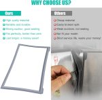 Upgraded W10830162 Refrigerator Door Gasket Replacement Compatible with Whirlpool Kenmore KitchenAid Refrigerator, 39.7"x 16.93" Freezer Door Gasket Refrigerator Door Seal Part 12723206AP, W10179332 - Image 7