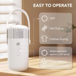Portable Clothes Dryer, Compact Portable Dryer Machine for Apartment, RV, Travel - Premium 1000w Mini Dryer with Dry Bag, Hook for Light Clothes, Underwear - Image 7