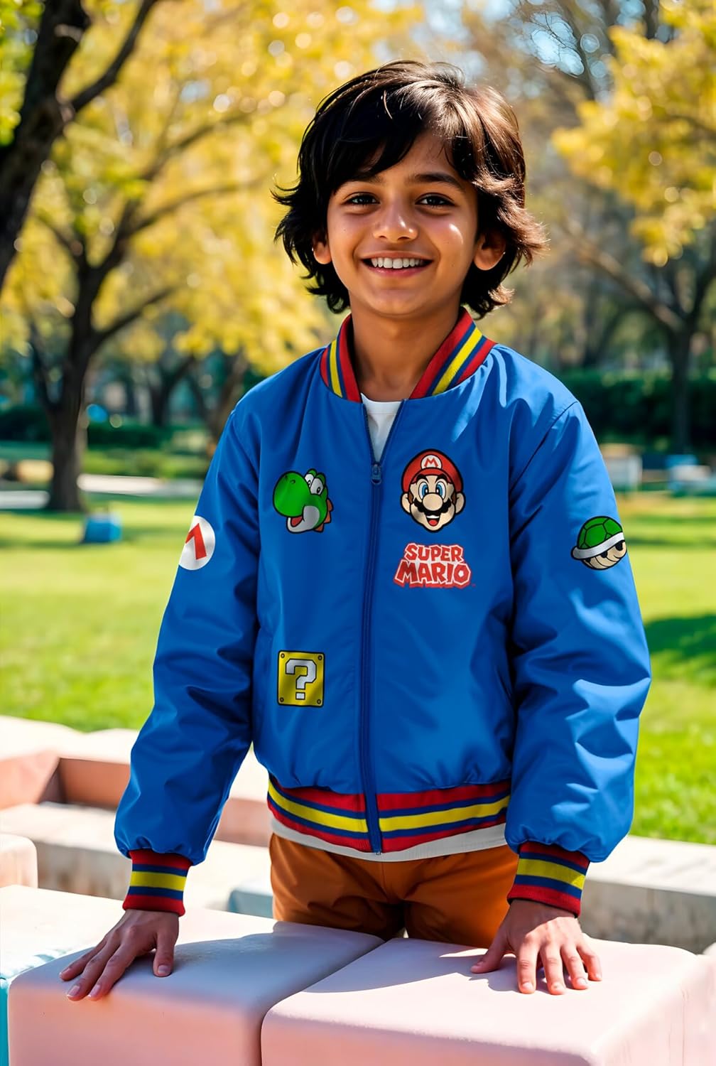 Nintendo Super Mario Bomber Jacket for Boys 5 Nintendo Super Mario Bomber Jacket for Boys - Image 5