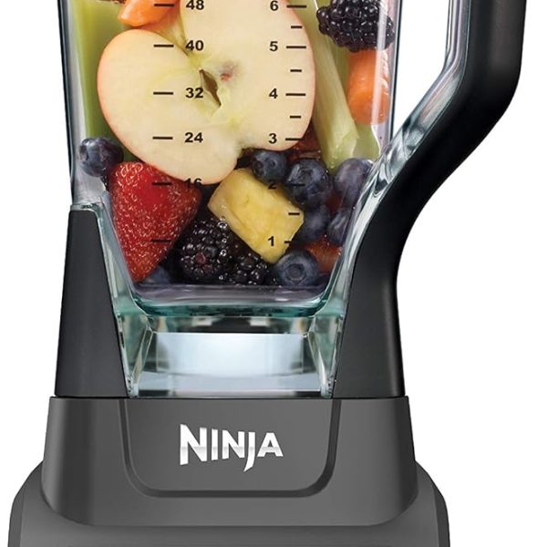 Ninja Professional Blender 1000W, Total Crushing Technology- Smoothies, Ice Crushing & Frozen Fruit, Full-Size Countertop Blender, 72-oz. Pitcher, Black & Grey, BL610