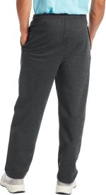 Hanes Men's Sweatpants, EcoSmart Fleece Sweats for Men, Open Bottom Sweatpants, 30.5" - Image 3