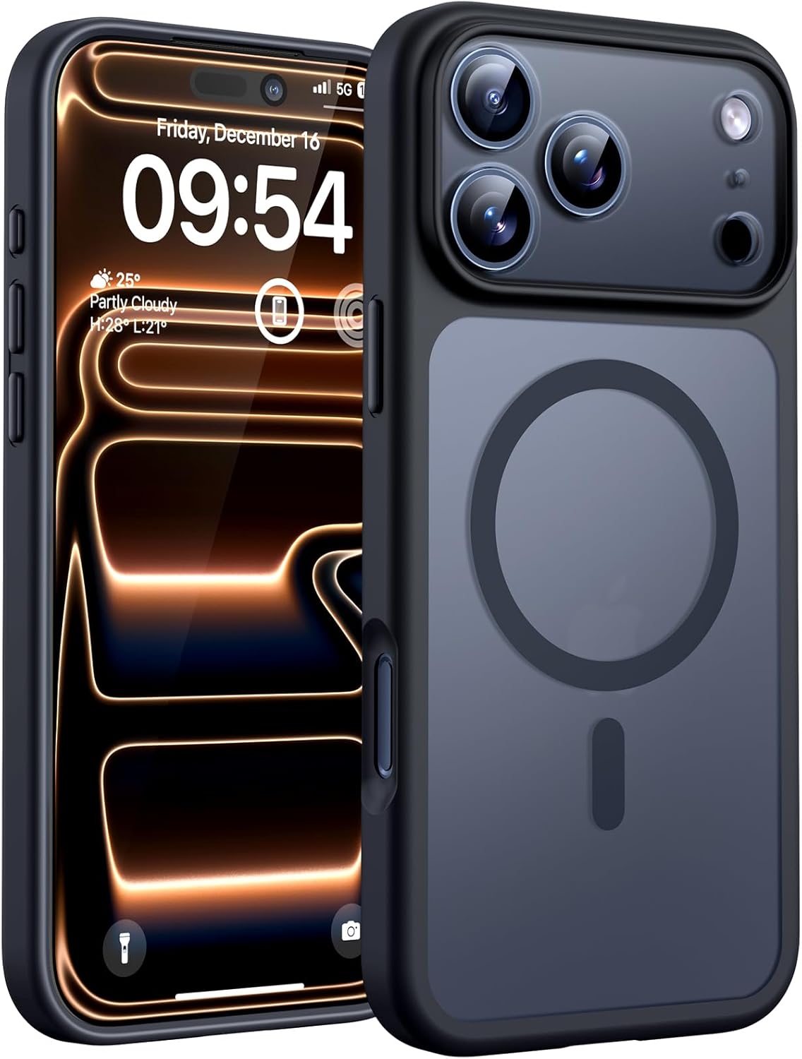 TOCOL for iPhone 17 Pro Max Case, Compatible with Magsafe, Full Camera Protection, Built-in Magnetic Ring, Translucent Matte Phone Case for iPhone 17 Pro Max 6.9 inch (Black) 1 TOCOL for iPhone 17 Pro Max Case, Compatible with Magsafe, Full Camera Protection, Built-in Magnetic Ring, Translucent Matte Phone Case for iPhone 17 Pro Max 6.9 inch (Black)