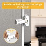 2 Pack Upgrade Child Proof Refrigerator Lock, HEOATH Fridge/Freezer Door Lock for Toddlers Children Kids, no Tools Need or (White) - Image 6