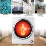 COSTWAY GYJ25-78 110V Electric Portable Clothes Stainless Steel Tub Laundry Dryer, for 4 Automatic Drying Mode, White - Image 5