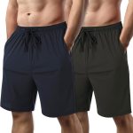 2 Pack Mens Running Athletic Shorts for Men's Lightweight Workout Gym Shorts Quick Dry Hiking Basketball