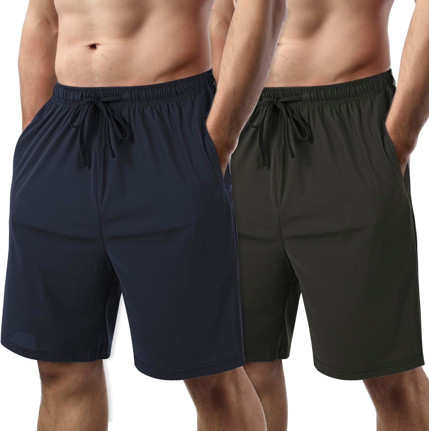2 Pack Mens Running Athletic Shorts for Men's Lightweight Workout 2 Pack Mens Running Athletic Shorts for Men's Lightweight Workout Gym Shorts Quick Dry Hiking Basketball