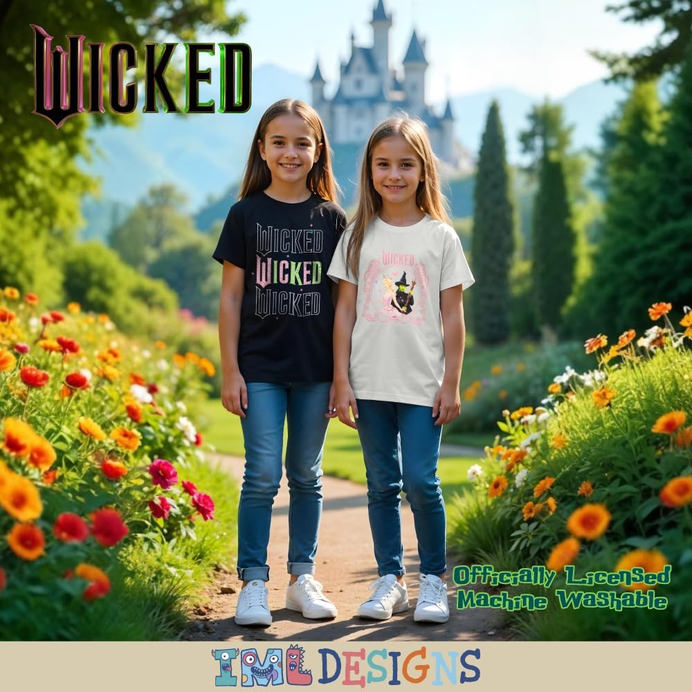 wicked Girl's Graphic Print T-Shirt 2-Pack - Short Sleeve Tees Bundle for Kids 4 wicked Girl's Graphic Print T-Shirt 2-Pack - Short Sleeve Tees Bundle for Kids - Image 4