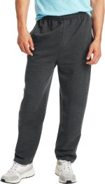Hanes Men's Sweatpants, EcoSmart Fleece Sweats for Men, Open Bottom Sweatpants, 30.5"