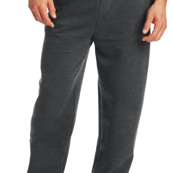 Hanes Men's Sweatpants, EcoSmart Fleece Sweats for Men, Open Bottom Sweatpants, 30.5"
