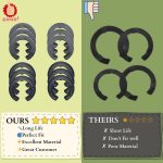 12 Pcs Upgraded DA99-04158A Hinge Shim Refrigerator Door Height Adjustment Kits, Replacement Parts Compatible with Samsung 3282540, DA60-00314C, PS6448337 AP5668209, 4 Different Thickness - Image 5