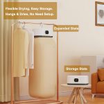 Portable Clothes Dryer,Mini Laundry Dryers,Small Compact Foldable Dryer with Adjustable Timer and for Apartment, RV,Travel,Home,School - Image 3