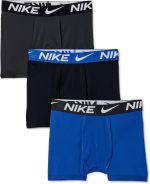 Nike Boys' Dri-FIT Essentials Micro Solid 3-Pack Boxer Briefs