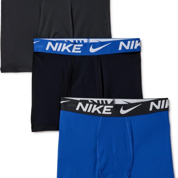 Nike Boys' Dri-FIT Essentials Micro Solid 3-Pack Boxer Briefs