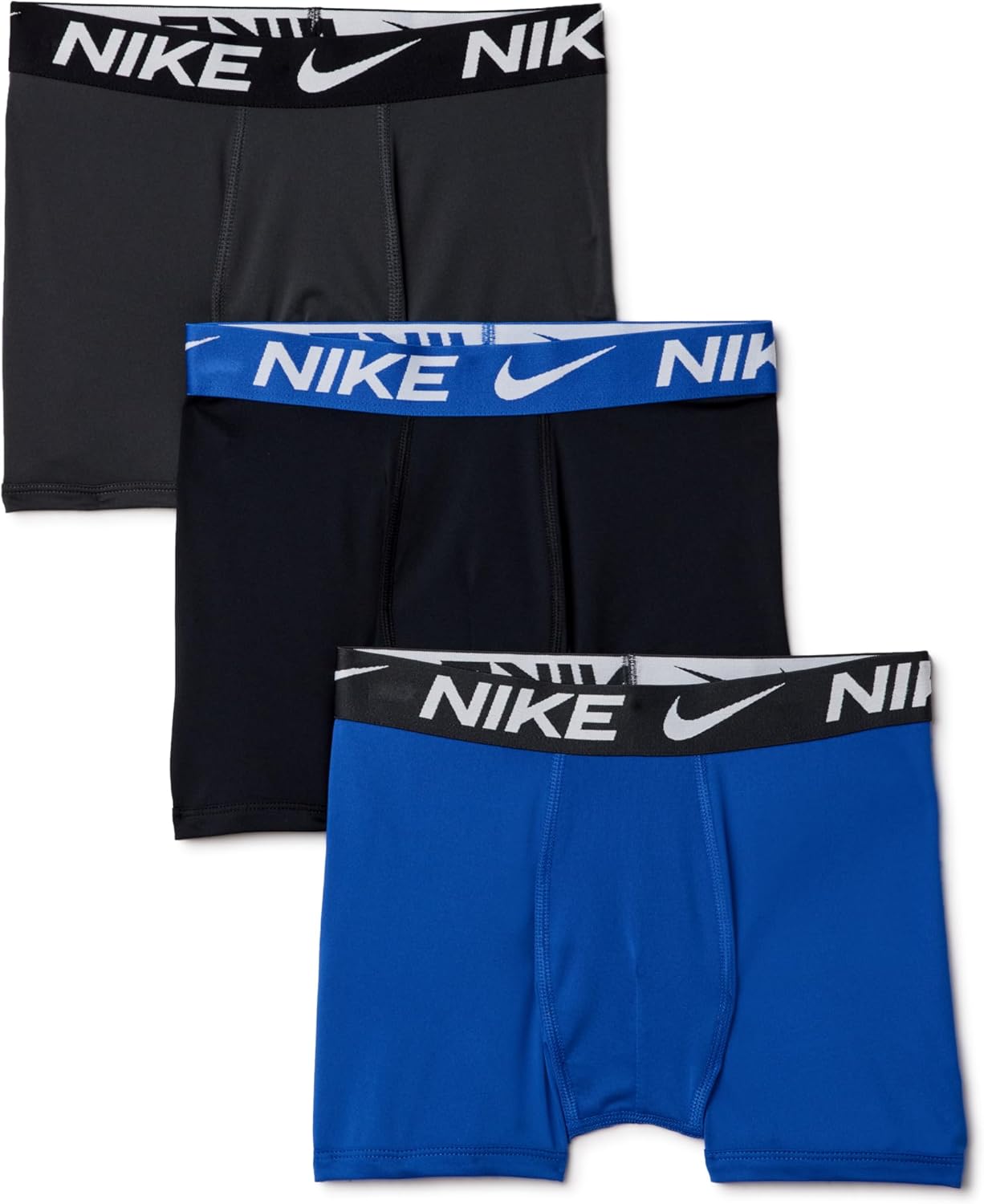 Nike Boys' Dri-FIT Essentials Micro Solid 3-Pack Boxer Briefs Nike Boys' Dri-FIT Essentials Micro Solid 3-Pack Boxer Briefs