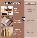 Portable Clothes Dryer, Compact Portable Dryer Machine for Apartment, RV, Travel - Premium 1000w Mini Dryer with Dry Bag, Hook for Light Clothes, Underwear - Image 3