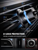 Lamicall 2025 Wider Clamp & Metal Hook Car Phone Holder Vent [Thick Cases Friendly] Phone Holders for Your Car Mount Automobile Hands Free Cradle Air Vent for iPhone 17 16 15 14 13 Pro Max Smartphone - Image 3