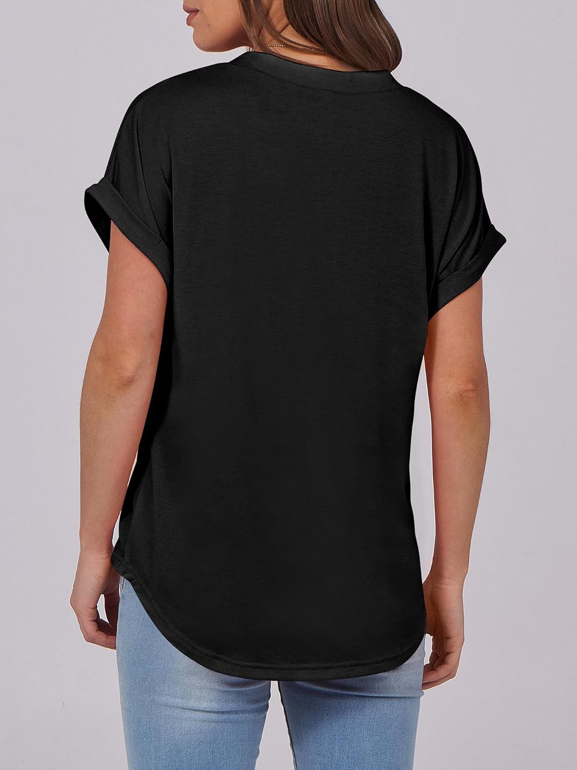 ANRABESS Womens Short Sleeve Henley Tops V Neck Dressy Casual Blouses Summer Trendy Tee Shirts 2025 Vacation Fashion Clothes 5 ANRABESS Womens Short Sleeve Henley Tops V Neck Dressy Casual Blouses Summer Trendy Tee Shirts 2025 Vacation Fashion Clothes - Image 5