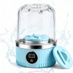 Portable Mini Washing Machine - 2025 Upgraded Washer for Underwear, Bra, Socks - Rechargeable Cordless Laundry Cup - Compact Travel Washers