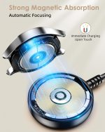 2 Pack for Samsung Galaxy Watch Charger Compatible with Watch 8/8 Classic/Ultra/7/6/6 Classic/5/5 Pro/4/4 Classic/3/Active/FE USB A Magnetic Fast Charging Dock Accessories 3.3FT - Image 2