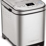Cuisinart Bread Maker Machine, Stainless Steel Automatic Bread Machine with 12 Menu Options, 3 Loaf Sizes up to 2 Lb., 3 Crust Colors, Removable Nonstick Baking Pan & Kneading Paddle, CBK-110NAS