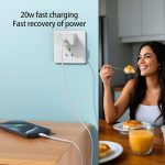 10ft Cable for Apple iPhone 16 15 Pro Max Charger Fast Charging iPad AirPods 4 (USB-C), 20w Type C Blcok 10-ft Long USB C to C Cord White 1Pack - Image 4