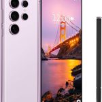 I24 Ultra Unlocked Phone,Built in Pen The Phone,Smartphone Battery 6800mAh 6.8" HD Screen,Android 14 16+512GB with 128GB Memory Card Cell Phone,5G/Face ID/Fingerprint Lock/GPS (Purple, 16+512GB)