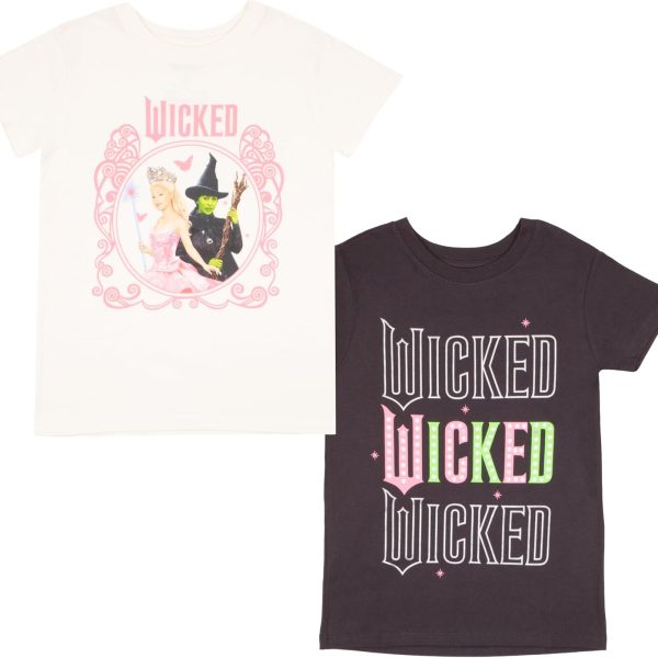Reddit Deals | Shop the Best Online Deals 35 wicked Girl's Graphic Print T-Shirt 2-Pack - Short Sleeve Tees Bundle for Kids
