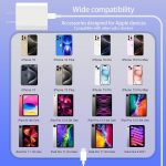 10ft Cable for Apple iPhone 16 15 Pro Max Charger Fast Charging iPad AirPods 4 (USB-C), 20w Type C Blcok 10-ft Long USB C to C Cord White 1Pack - Image 7