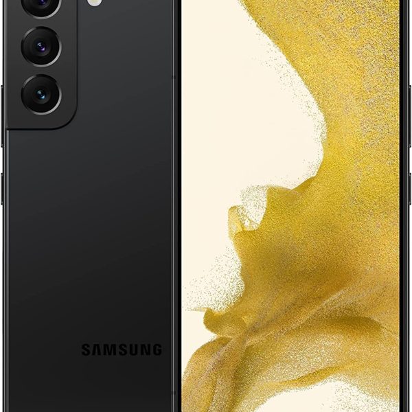 SAMSUNG Galaxy S22+ Plus 5G (128GB, 8GB) 6.6" AMOLED, 50MP 4K Camera, Volte (Fully Unlocked for AT&T, Verizon, T-Mobile, Global) S906U1 US Warranty (w/ 25W Super Fast Charge Cube, Phantom Black)