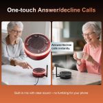 Cell Phone Ringer Amplifier & Flasher - Make Phone Ring Ultra Loud & Visible, One-Touch Answer/Decline, Bluetooth Phone Amplifiers for Hard of Hearing/Deep Sleeper/Noisy Spaces/Home - Image 3