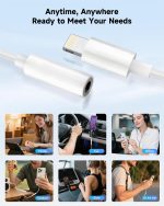 [Apple MFi Certified] 2 Pack Lightning to 3.5 mm Headphone Jack Adapter, iPhone Aux Adapter Converter Dongle Audio Cable Compatible with iPhone 14 13 12 11 X XS 8 7 - Image 5