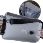 Washbag Portable Washing Machine - 15L Fully Waterproof Dry Bag - Lightweight Compact Nylon Washing Machine - Portable Manual Clothes Washer Laundry Bag (Gray)