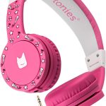Tonies Foldable Wired Headphones for Kids - Comfortably Designed to fit On-Ear - Works with Toniebox 1 and All 3.5mm Devices - Pink