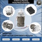 S-0731 Water Pump for Hoshizaki, Ice Machine Motor Pump Assembly with Cable and Plug Service Kit - Image 4
